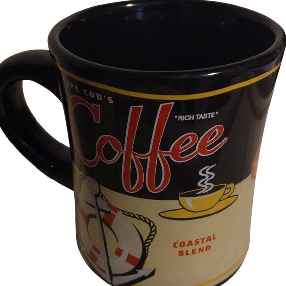 Two Rare Vintage Cuffys Cape Cod Thick Coffee Mugs - Picture 5 of 14